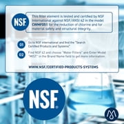 Mist Ultra Clarity Pro Refrigerator Water Filter Replacement Compatible with Bosch BORPLFTR50, BORPLFTR55, 12033030, 11032531, WFS200MF, RA450022, REPLFLTR55, 3-Pack