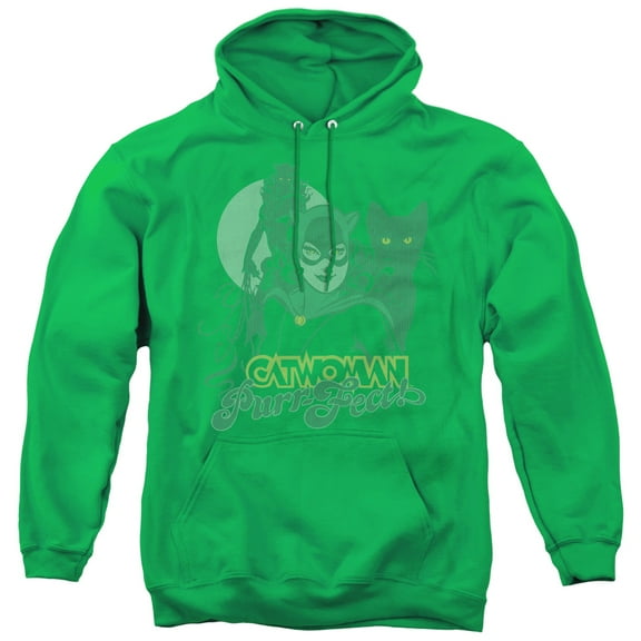 DC Comics Perrfect! Adult Pullover Hoodie Sweatshirt Kelly Green