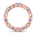 thumbnail image 4 of 5.00 Carat Beautiful Natural Diamond Blue Sapphire Gemstone Anniversary Eternity Bands for Women Solid 14K Rose Gold Size 4.5 by Diamond-Capitals, 4 of 8