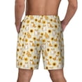 thumbnail image 4 of Goofa Shiba Inu Sunflower Printed Men's Swim Trunks Board Shorts Quick Dry Mens Swimming Trunks with Compression Liner,Breathable Fit Hawaii Beach Shorts-3X-Large, 4 of 9