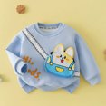 thumbnail image 3 of Abcomgle Kids Sweatshirt Boys with Cartoon 3d Crossbody Bag Crew Neck Long Sleeve Pullover Sweatshirts Fashion Shirt, 3 of 5