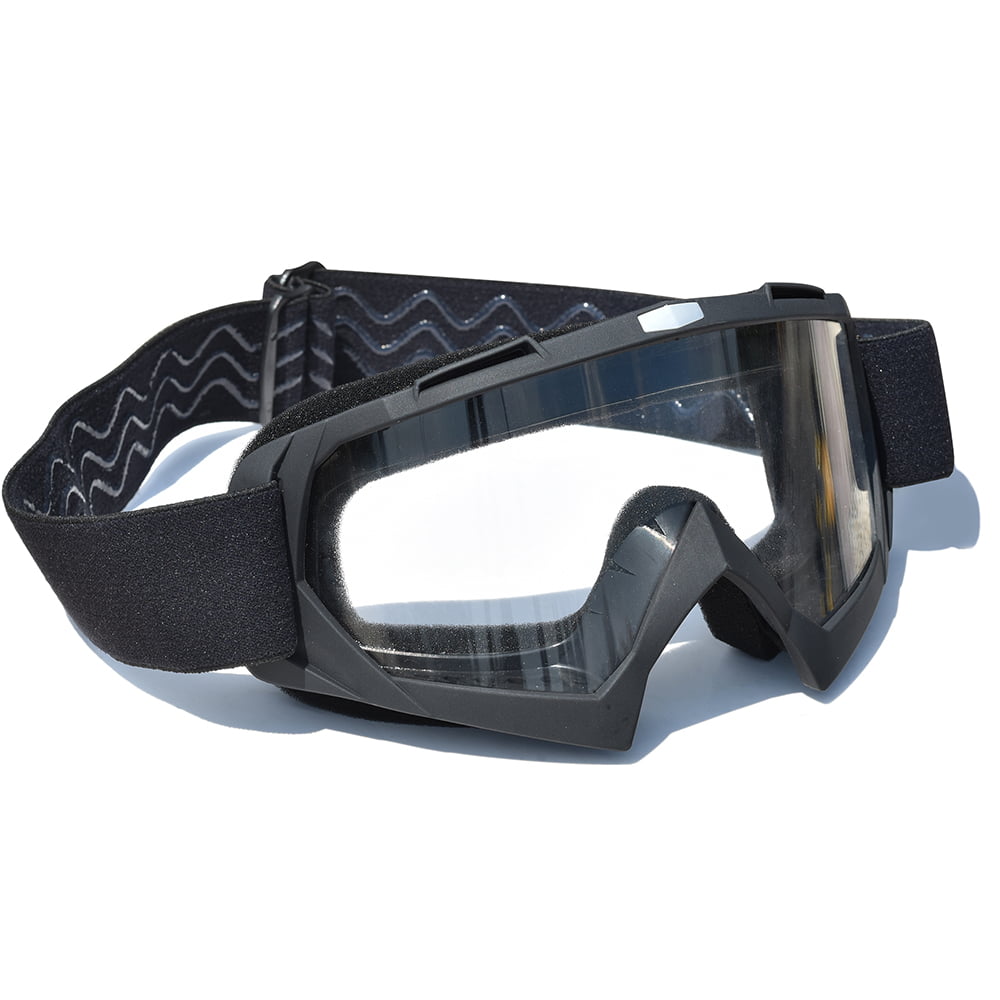 Single Lens Raider YOUTH Goggles Black Motocross ATV MX Adjustable Strap