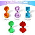 thumbnail image 3 of 2 PCS Round Cake Pop Mold Shapes Press Set, 3D Printed Sphere Circle Cake Pop Cutter and Pusher, Baking Tools Accessories for Home Baking, Birthday Parties, Wedding Desserts, 3 of 6