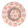 thumbnail image 2 of Vsdgher Peach With Leaves Print Bucket Hat for Men&Women Bucket Hat Reversible Summer Double-Side-Wear Travel Gardening, Beach, Camping, Hiking, Fishing Cap, 2 of 5