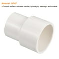 thumbnail image 4 of Uxcell Polyvinyl Chloride Reducer Pipe Fitting 1.26 inch x 0.98 inch 6 Pack Straight Coupling Adapter Connector White, 4 of 5