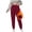 Wine, variant on Women's Plus Size Workout Pants Comfy Soft Fleece Lined Yoga Running Joggers Lounge Athletic Gym Tapered Pants