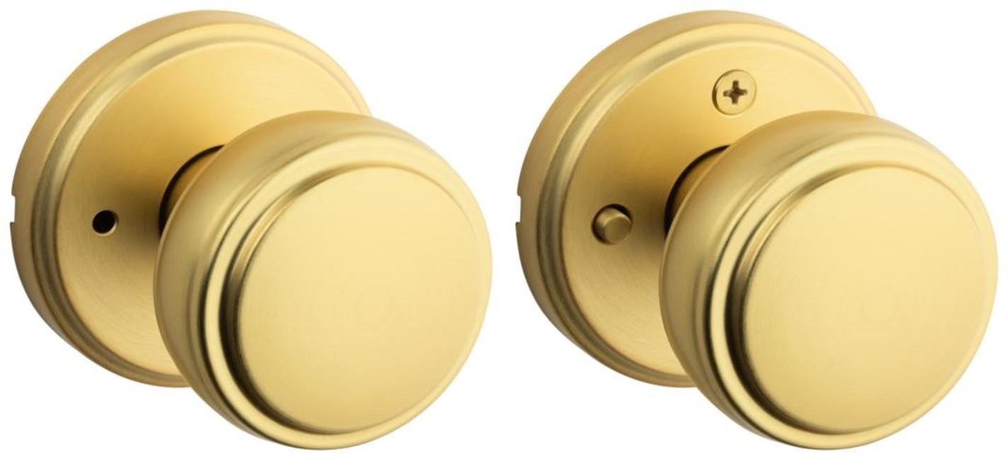 Kwikset 730SOK-4 Sora Privacy Door Knob Set - Brass