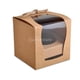 thumbnail image 4 of 2x 12 / set Kraft Cake Cupcake Boxes Caja de panadería con viuda / cinta Favores de, 4 of 9