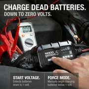 NOCO GENIUS5: 5A 6V/12V Smart Battery Charger, Maintainer and Desulfator