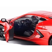 2020 Corvette C8 Stingray Coupe in red 1:24 scale by Motormax