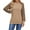 Coffee, variant on UVN Sweatshirts for Women Crewneck Cable Knit Sleeve Sweaters Casual Fall Tunic Tops