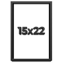 9x20 Shadow Box Frame Black | 1 inches Deep Real Wood Contemporary ...