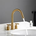 thumbnail image 5 of Pemberly Row Widespread Brushed Gold Bathroom Basin Sink Faucet, 5 of 8