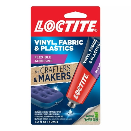 Loctite Vinyl Fabric & Plastic Repair Flexible Adhesive, Pack of...