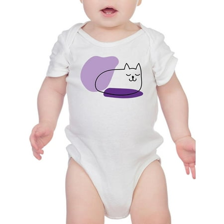 

Sleep Kitten Lineart Bodysuit Infant -Image by Shutterstock 24 Months