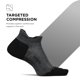 thumbnail image 3 of Calcetines tobilleros Feetures Elite Max Cushion No Show Tab, color gris L, 3 of 7