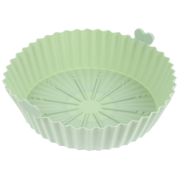 HAMPPLIES Light Green Silicone Air Fryer Mat, Non-Stick, Reusable, Wear-Resistant Kitchen Accessory for Easy Cooking