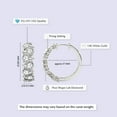 thumbnail image 2 of Lab Grown 5 Carat Pear Shape Eudora Hoop Earrings | IGI Certified 14K White Gold Prong Setting | FG-VS Quality | Friendly Diamonds, 2 of 6