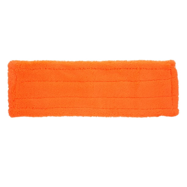 Microfibra de polvo Trapeador de trapeador Tapas de la cabeza de trapeador Reemplazo de almohadilla de trapeador de terciopelo coral para la limpieza del hogar (naranja)