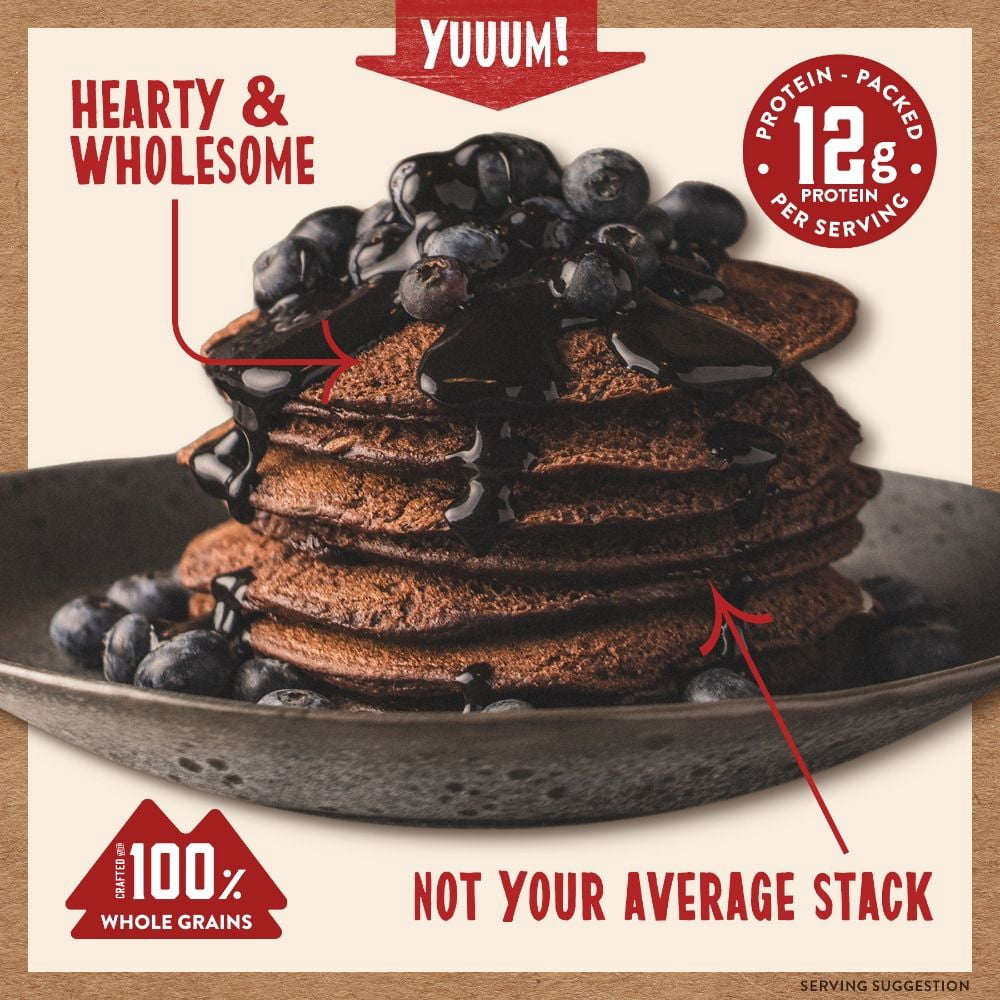 Kodiak Power Cakes Dark Chocolate Pancake & Waffle Mix 18 oz - Pack of 3