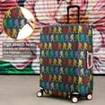 thumbnail image 4 of Red Bigfoot Pattern Luggage Cover Fashion Suitcase Cover Baggage Covers Fit 25-28 Inch Luggage (Go Travel), 4 of 5
