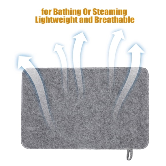 HOOWIFFY Felt Sauna Mat for Home Steam Sauna, Comfortable Air , 2 Pieces Set