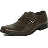 AlpineSwiss Uster Mens Monk Strap Loafers Suede Lined Slip On Buckle Dress Shoes
