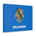 thumbnail image 2 of Oklahoma State Flag Canvas Vibrant Wall Art Unframed Home Decor, 2 of 13