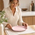thumbnail image 6 of Oval Shaped Serving Dinner Plate with Inner Groove for Daily Home Meals and Snack Serving, 6 of 6