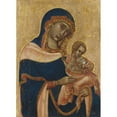 thumbnail image 3 of Master of the Sterbini Diptych 14x18 Black Modern Framed Museum Art Print Titled - The Madonna and Child (14th Century), 3 of 5