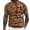 Khaki, variant on uikmnh Men's T Shirts European Solid Color Knitted Pineapple Jacquard Texture Men Casual Loose Comfortable Trendy Button Open Neck Short Sleeved T Shirt Size:S