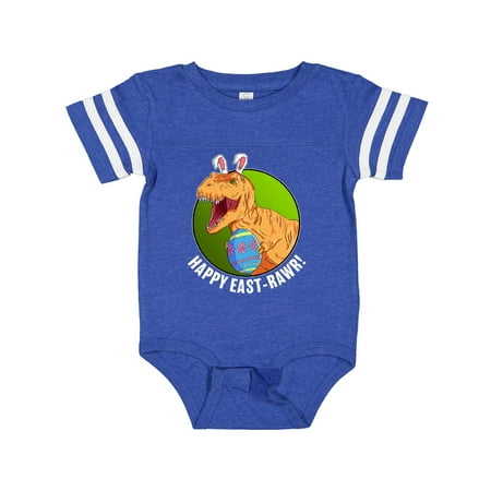 

Inktastic Happy East Rawr with Tyrannosaurus in Bunny Ears Gift Baby Boy or Baby Girl Bodysuit