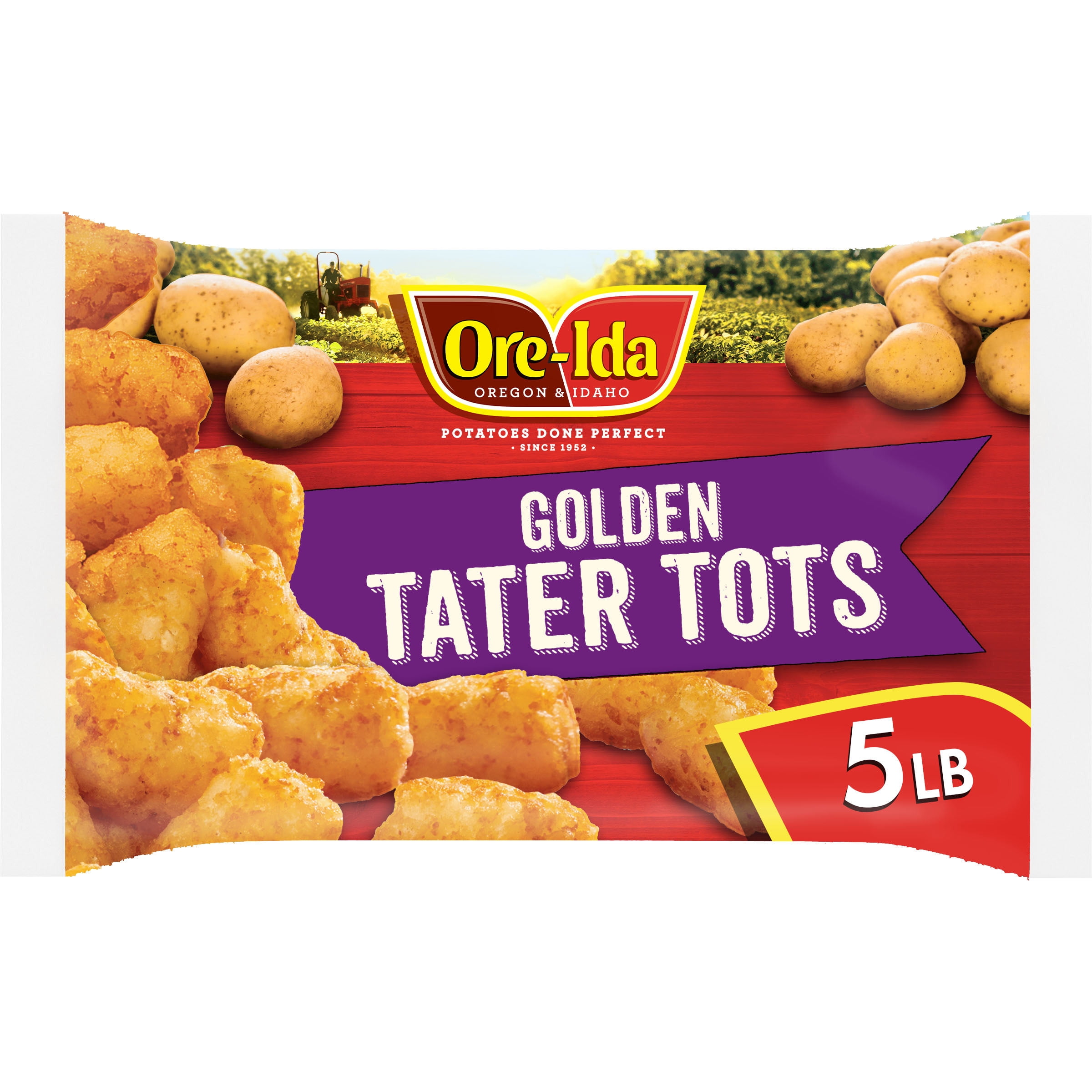 Ore-Ida Golden Tater Tots Seasoned Shredded ... - Walmart
