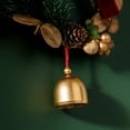 thumbnail image 5 of Bcylexb Mini Christmas Wreaths with Red Velvet Bow & Metal Bell, 9.1" Artificial Greenery Wreaths Small Hanging Wreath for Window Cabinet Xmas Farmhouse Decor, 5 of 5