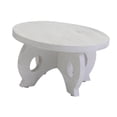thumbnail image 4 of Soporte redondo de madera para macetas, soporte para macetas de jardín, para balcón, hotel Blanco, 4 of 9