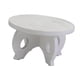 thumbnail image 4 of Soporte redondo para plantas de madera, soporte para macetas, soporte para macetas, presentación Blanco, 4 of 9