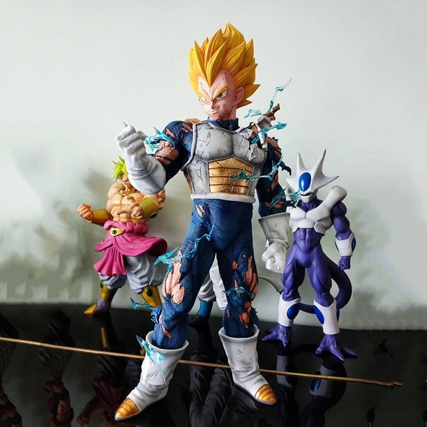 -figura de acción de Dragon Ball Z GK Super Saiyan Vegeta, adorno coleccionable de PVC, juguete decorativo, 46cm