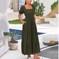 thumbnail image 4 of Summer Fashion Dresses for Women 2024 Plus Size Casual High-end Sleeveless Waist Cinching Large Hem Gentle Style Dress, 4 of 6