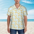 thumbnail image 2 of Xecao Roosters print Hawaiian shirt - a stylish short-sleeve button-down for men, perfect for casual beach and tropical outings., 2 of 9