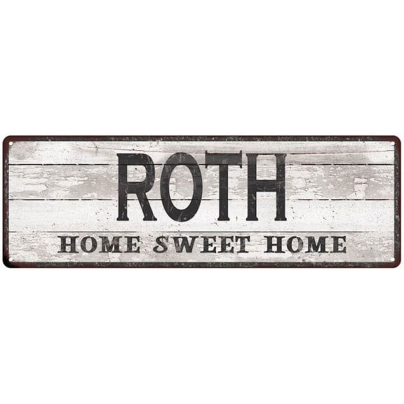 ROTH Home Sweet Home Country Look 6x18 Metal Sign 106180045092