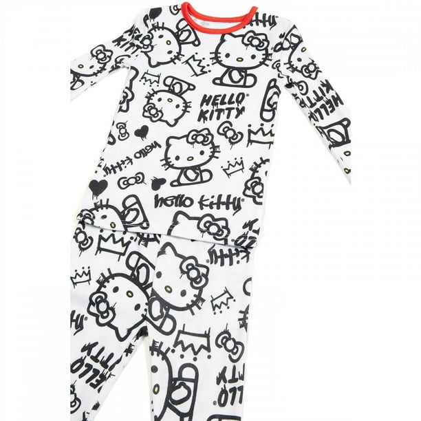 Girls 4-10 Hello Kitty Top & Bottoms Pajama Set