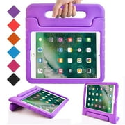 New iPad 9.7 2017 & 2018 Case, iPad Air 1/ Air 2 Kids Case - Goodest Light Weight Shock Proof Convertible Handle Stand Friendly Kids Case for iPad 5th & 6th Generation/ iPad Air 1 2, Purple