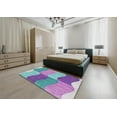 thumbnail image 4 of Ahgly Company Indoor Square Patterned Purple Violet Purple Novelty Area Rugs, 6' Square, 4 of 6