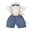 Blue, variant on Kids Little Toddler Baby Boy Gentleman Outfits Suits Long Sleeve Romper Shirts+Bib Pants+Bow Tie Clothes Set Green 0-3 Months
