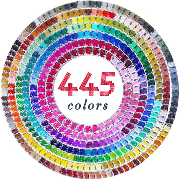 ARTDOT Diamonds for 5D Diamond Painting Accessories, 445000 Pieces 445 Colors Square Drills Diamond Art Kit for Adults Gem Art Nails Crafts (1000pcs per Bag)