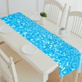thumbnail image 1 of EREHome Pastel blue glitter sparkle confetti party invitation table runner table cloth tea table cloth 14x72 Inch, 1 of 1