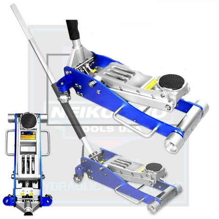 3 Ton Low Profile Aluminum Hydraulic Floor Jack Racing Double Plunger