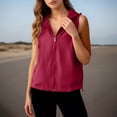 thumbnail image 3 of jiaxiM Vest for Women with Zipper Pocekts Lightweight Softshell Sleeveless Jacket Hiking Travel Golf Running Vest for Women, 3 of 10