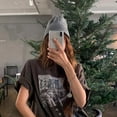 thumbnail image 2 of LinYooLi Chapeaux d'Hiver pour Femmes Bonnets Tricotés Unis Mignons Chapeau Filles Automne Bonnet Féminin Bonnets Chauds Dames Décontracté Homme, 2 of 5