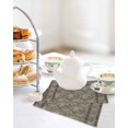 thumbnail image 4 of Grey Boho Kitchen Dish Towels for Drying Dishes Set of 3, Vintage Ethnic Tribe Abstract Art Floral Waffle Weave Microfiber Hand Tea Bathroom Towels Quick Dry & Absorbent Towel 12x12, 4 of 7